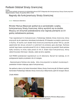 Generuj PDF z tej stronie - Podlaski Oddział Straży Granicznej