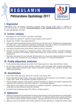 REGuLaMIN - MaratonyPolskie.PL