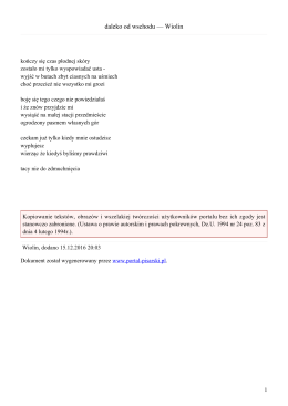 daleko od wschodu &mdash; Wiolin