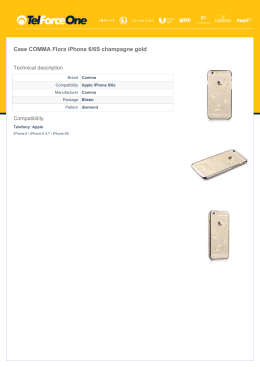 Case COMMA Flora iPhone 6/6S champagne gold