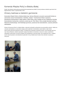 Generuj PDF - Komenda Miejska Policji w Bielsku