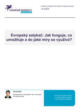 Evropsk&yacute; zatykač: Jak funguje, co umožňuje a do jak&eacute; m&iacute;ry se