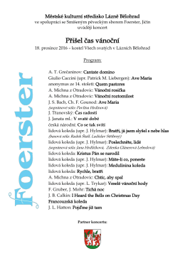 Přišel čas vánoční