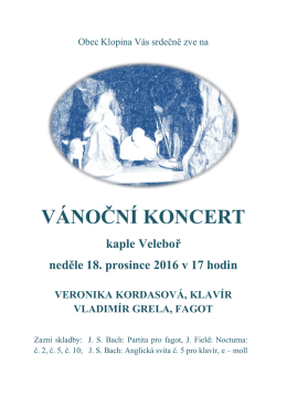 v&aacute;nočn&iacute; koncert - MAS Mohelnicko