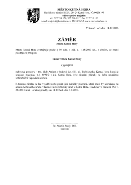 V Kutn&eacute; Hoře dne 10 - Městsk&yacute; &uacute;řad, Kutn&aacute; Hora