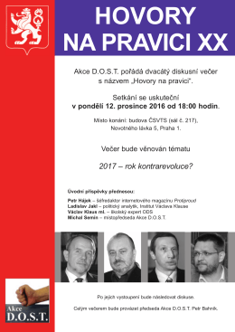 Hovory na pravici XX