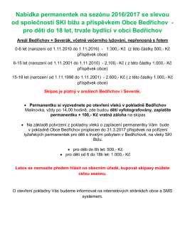 permanentky info na web 2016