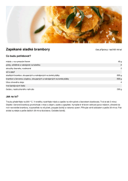 Zapékané sladké brambory
