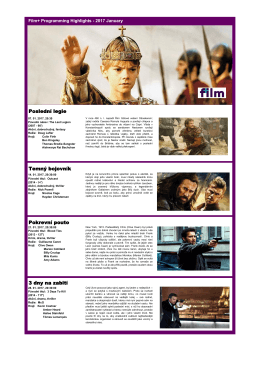 Highlights - leden/január