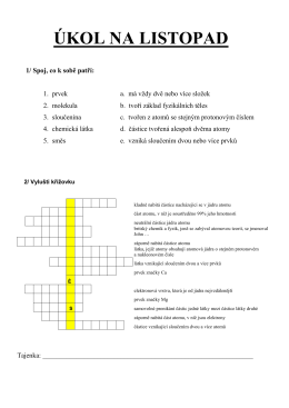 ÚKOL NA LISTOPAD
