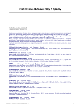 Studentsk&eacute; oborov&eacute; rady a spolky