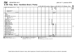 Brno - Havlíčkův Brod (- Praha)