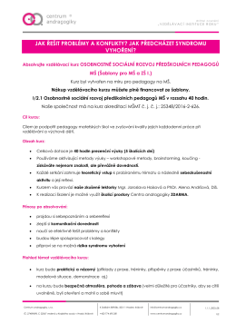 jak ře&scaron;it probl&eacute;my a konflikty? jak předch&aacute;zet syndromu vyhořen&iacute;?