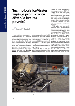 Technologie IceMaster zvyšuje produktivitu čištění a kvalitu