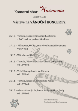 vánoční koncerty