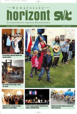 Rýmaøovský horizont 12 - 2016 - Středisko volného času Rýmařov