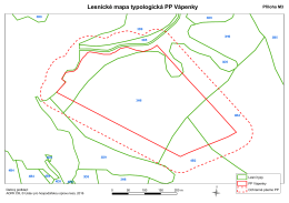 Lesnické mapa typologická PP Vápenky