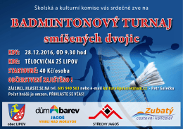 Badmintonový turnaj