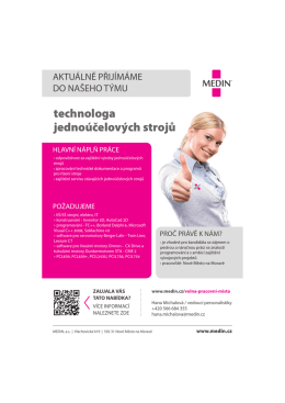 technologa jednoЗŘelovЩch strojƉ