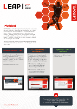 Přehled - Lenovo | CZ