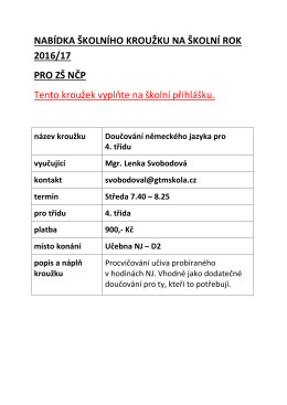 Doučování německého jazyka