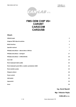 Nov&aacute; verze FMS OEM CHIPu V6 s podporou statistik a čten&iacute; chyb