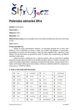 Polenská zámecká šifra