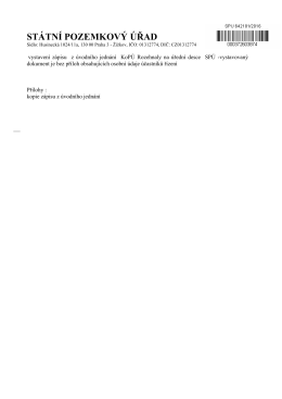 ST&Aacute;TN&Iacute; POZEMKOV&Yacute; &Uacute;ŘAD