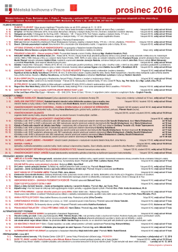 prosinec 2016 - Městská knihovna v Praze
