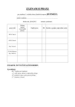 Z&Aacute;ZNAM O PRAXI