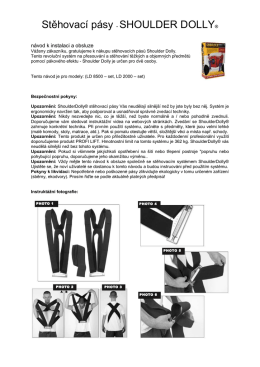 Stěhovac&iacute; p&aacute;sy - SHOULDER DOLLY