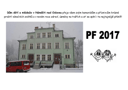 PF 2017 - dům dětí a mládeže radost