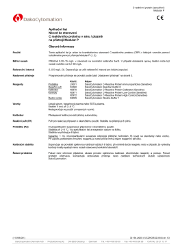 C-Reactive Protein - Serum Application Note