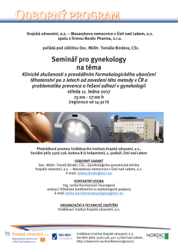 Seminář pro gynekology na téma