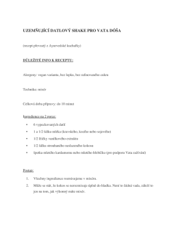 UZEMŇUJ&Iacute;C&Iacute; DATLOV&Yacute; SHAKE PRO VATA D&Oacute;&Scaron;A