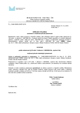 GIMEL Lesya - Ministerstvo vnitra Česk&eacute; republiky
