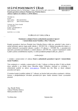 ST&Aacute;TN&Iacute; POZEMKOV&Yacute; &Uacute;ŘAD