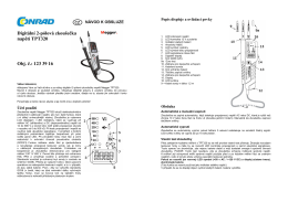 Digitální 2-pólová zkoušečka napětí TPT320 Obj. č.: 123 39 16