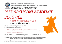 Ples 2017 - Obchodní akademie Bučovice