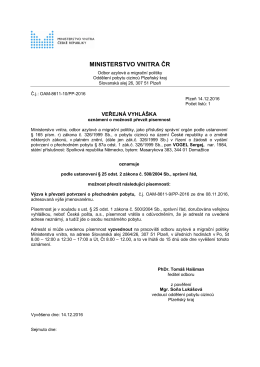 VOGEL Sergej - Ministerstvo vnitra České republiky