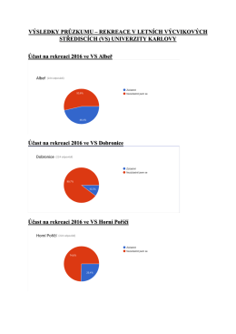VYHODNOCENÝ PRŮZKUM LETNÍ VS UK