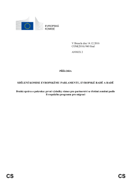 EVROPSKÁ KOMISE V Bruselu dne 14.12.2016 COM(2016) 960