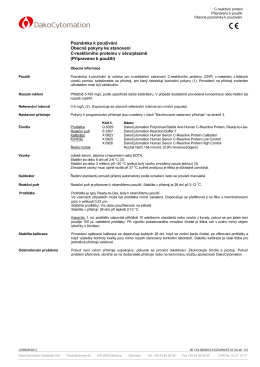 C-Reactive Protein - Serum Application Note