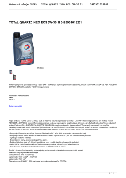 TOTAL QUARTZ INEO ECS 5W-30 1l 3425901018201