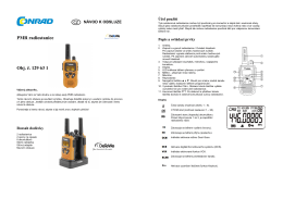 PMR radiostanice Obj. č. 129 63 18