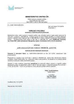 PUREVJAV Ochirbat - Ministerstvo vnitra České republiky