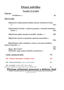 Denn&iacute; menu