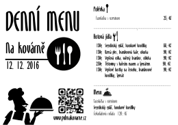 www.pubnakovarne.cz Polévka Hotová jídla Menu