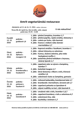 Amrit vegetariánská restaurace