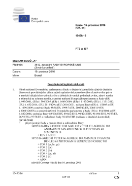 15450/16 eh/kno 1 GIP 1B Projednávání legislativních aktů 1. Návrh